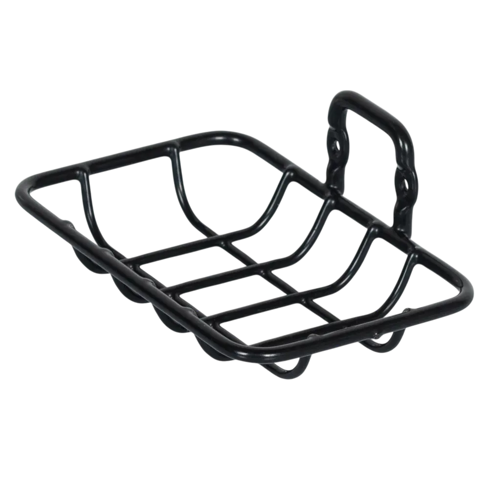 Мыльница SWENSA Trait настенная металлическая черная 89392851 STLM-1575996