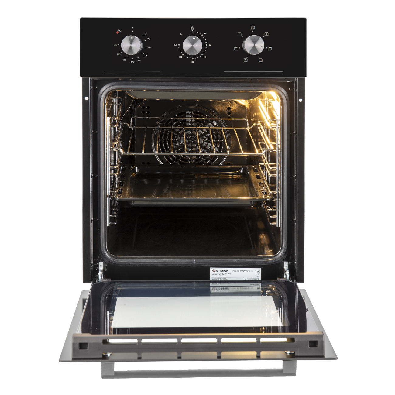 9284043 Электрический духовой шкаф Gressel RU477ES16000 черный STDN-0109999 - Вид №2