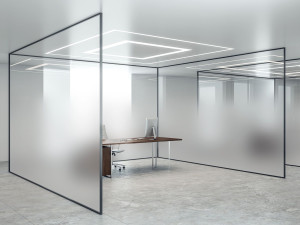 Прогрессивное матовое стекло для перегородок