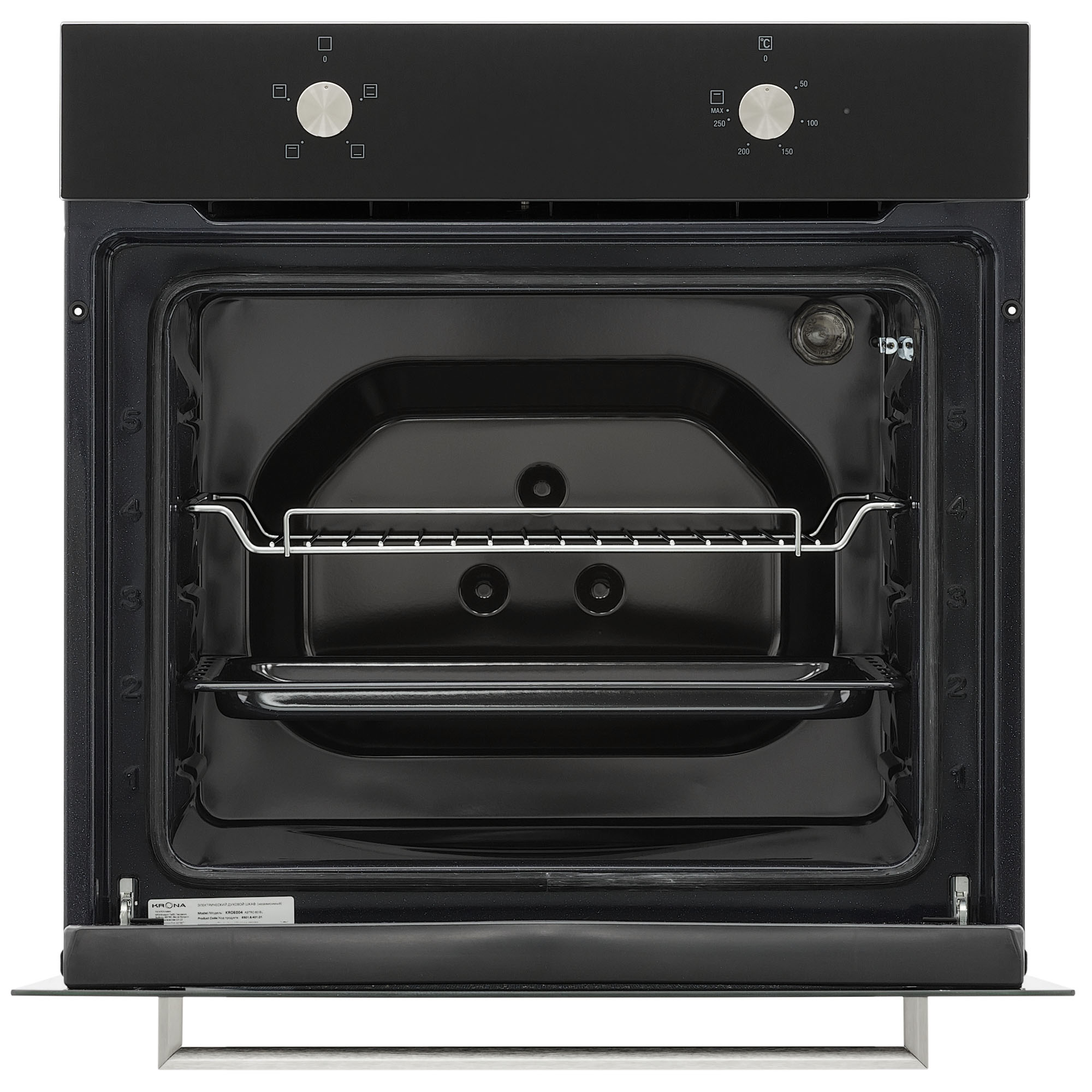5369583 Электрический духовой шкаф KRONA ASTRO 60 BL черный KRONA1 STDN-0012240 - Вид №1