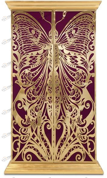 KOKET Шкаф с сусальным золотом с ящиками sun-id-1412528