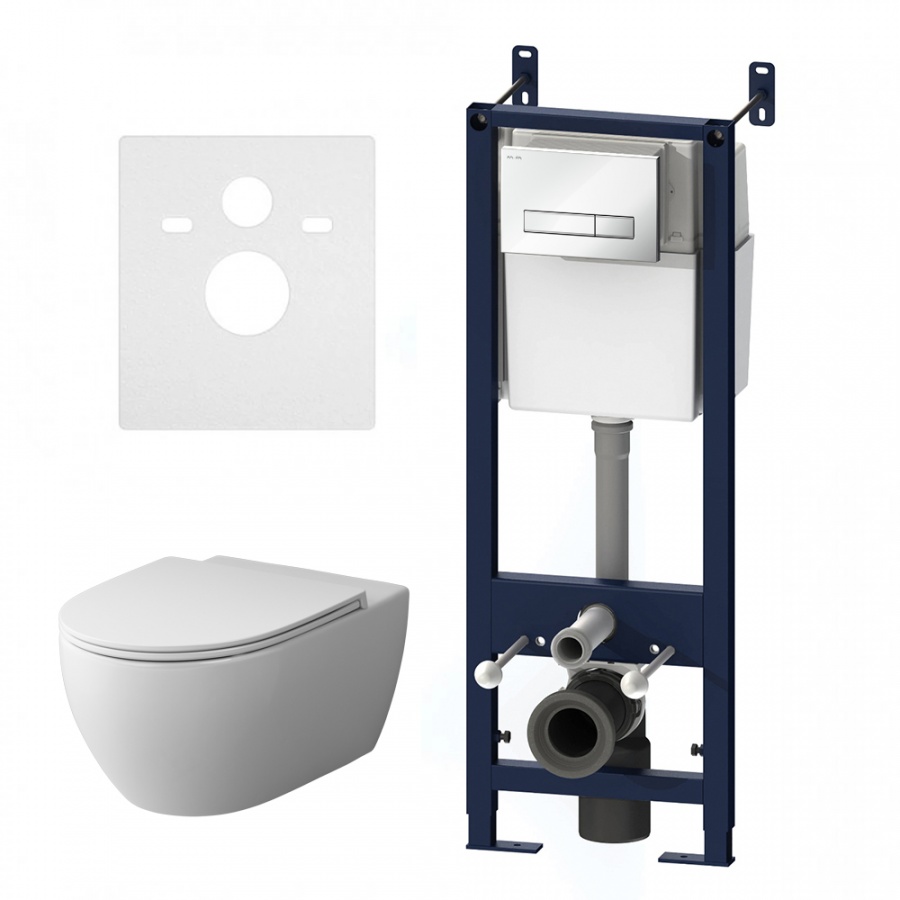 IS30201.111700 Инсталл с клав Start S белый глянц с подв унит FlashClean с сид м/лифт AM.PM Awe - Вид №5