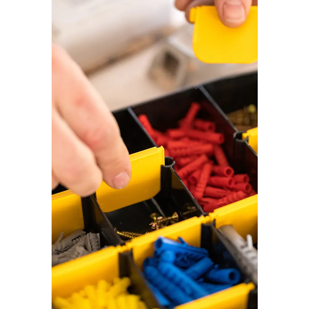 Органайзер Stanley Essential 14 для мелочей 35.7х4.8х22.9 см, цвет чёрный/жёлтый STLM-2112842 - Вид №8