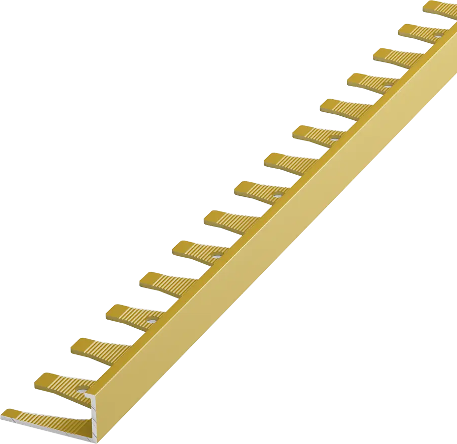 18186384 Уголок наружный гибкий Alprofi 270 см цвет золото STLM-0009899