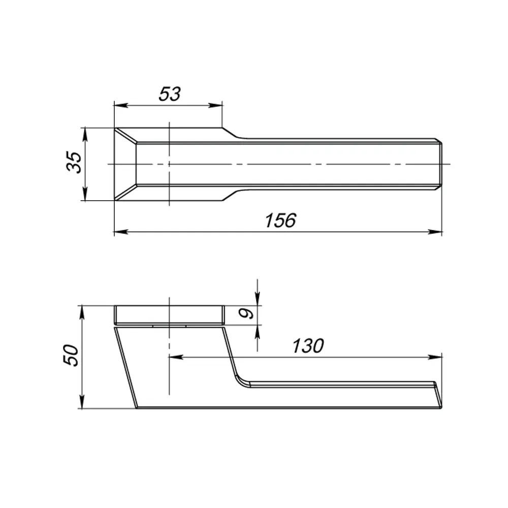 Ручка дверная Armadillo Brick UCS без запирания ЦАМ гальваническое покрытие цвет матовый никель STLM-2047231 - Вид №6