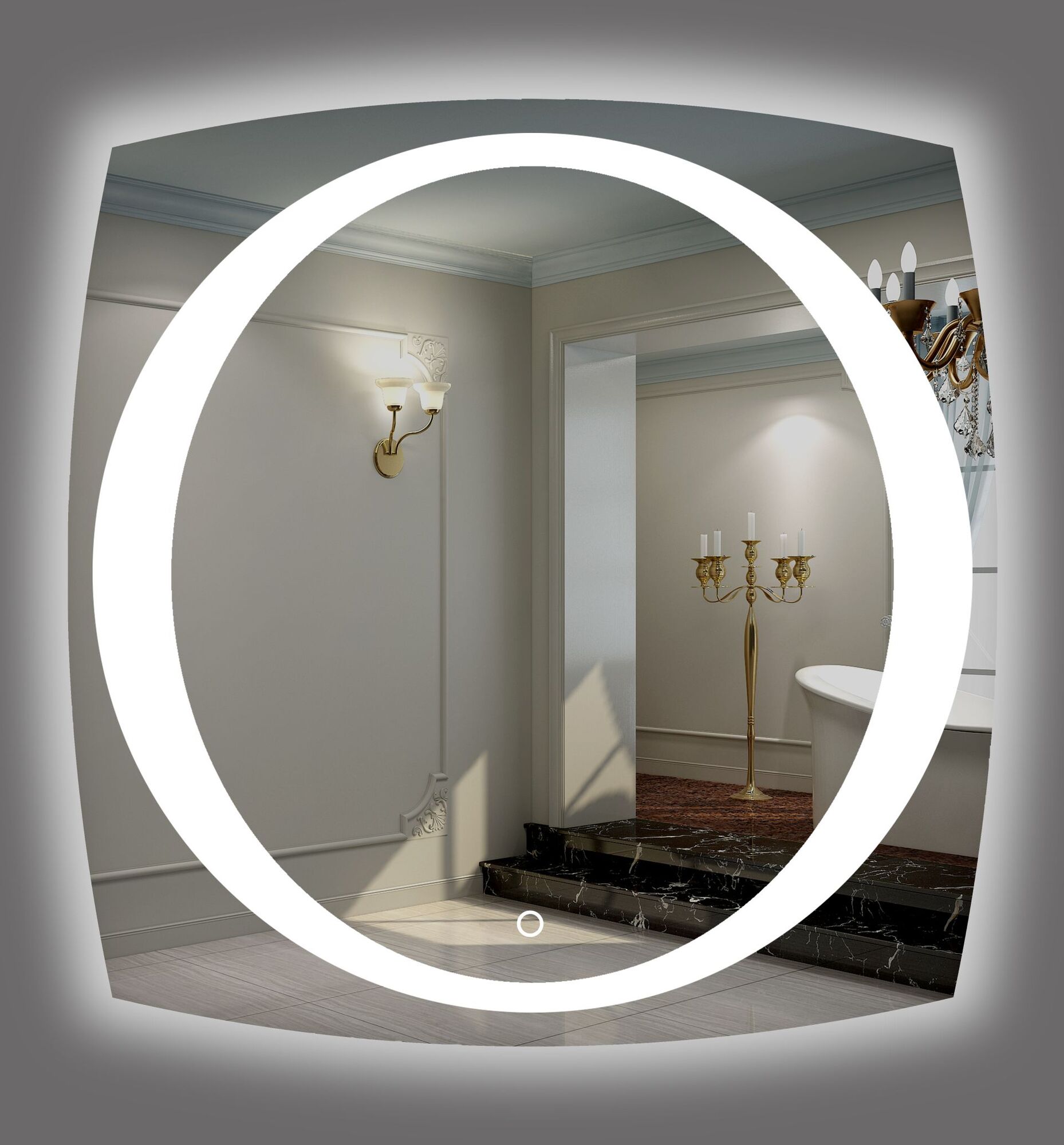 8029/D Полувстраиваемая раковина консольная 50 см белая Scarabeo Thin-Line Scarabeo Ceramiche 8029D - Вид №1