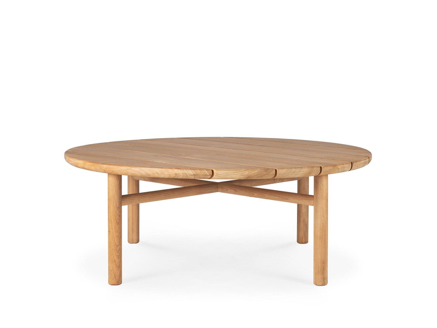 Круглый низкий столик из тикового дерева Ethnicraft TEAK QUATRO OUTDOOR ARCH-00129678 - Вид №11