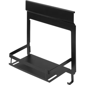 Полка для рейлинга подвесная Swensa Lund с 3 крючками цвет чёрный