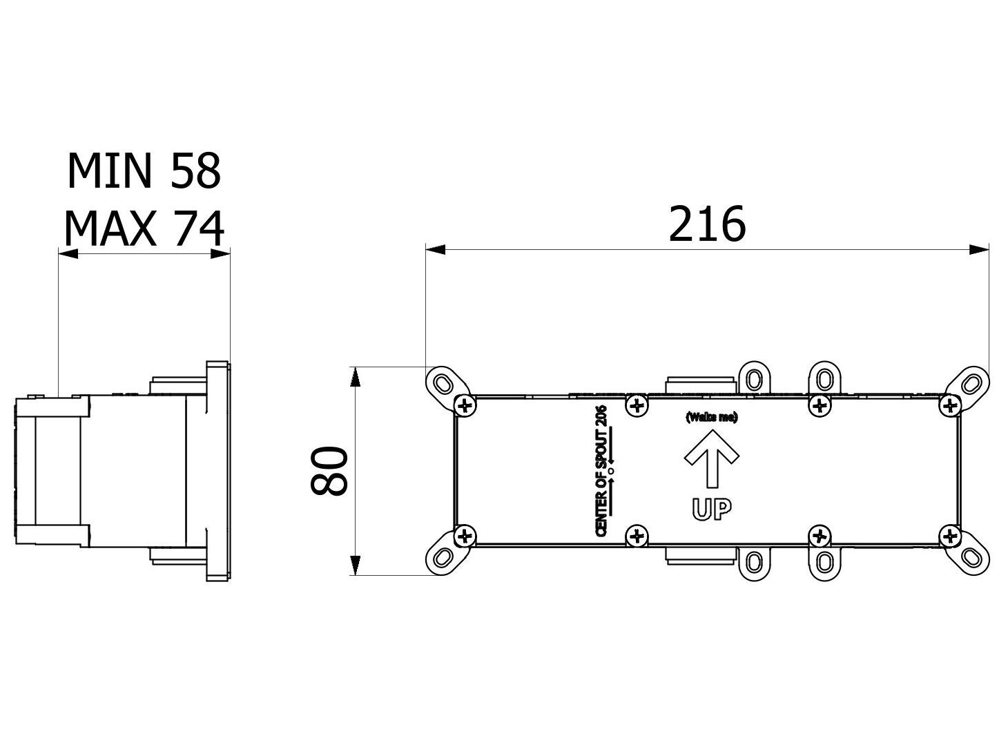 Встраиваемый корпус для смесителя IB IB BOX ARCH-00110012 - Вид №2