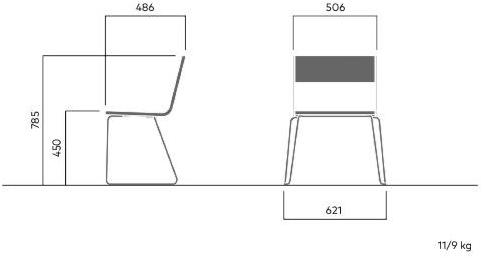 VESTRE Стул для улицы из лакированной стали April go sun-id-1506026 - Вид №6