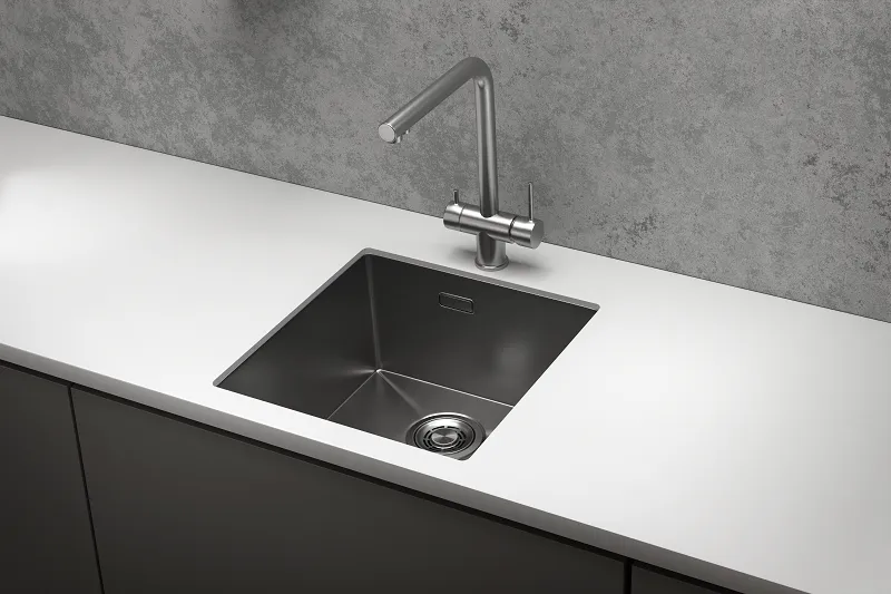 4445U, СТАЛЬ САТИН, стальная кухонная мойка GRANULA 4445U-ST288