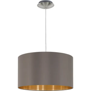 Подвесной светильник Eglo «Maserlo» 1xE27x60 Вт, 38 см, металл/текстиль, цвет хром/мультиколор