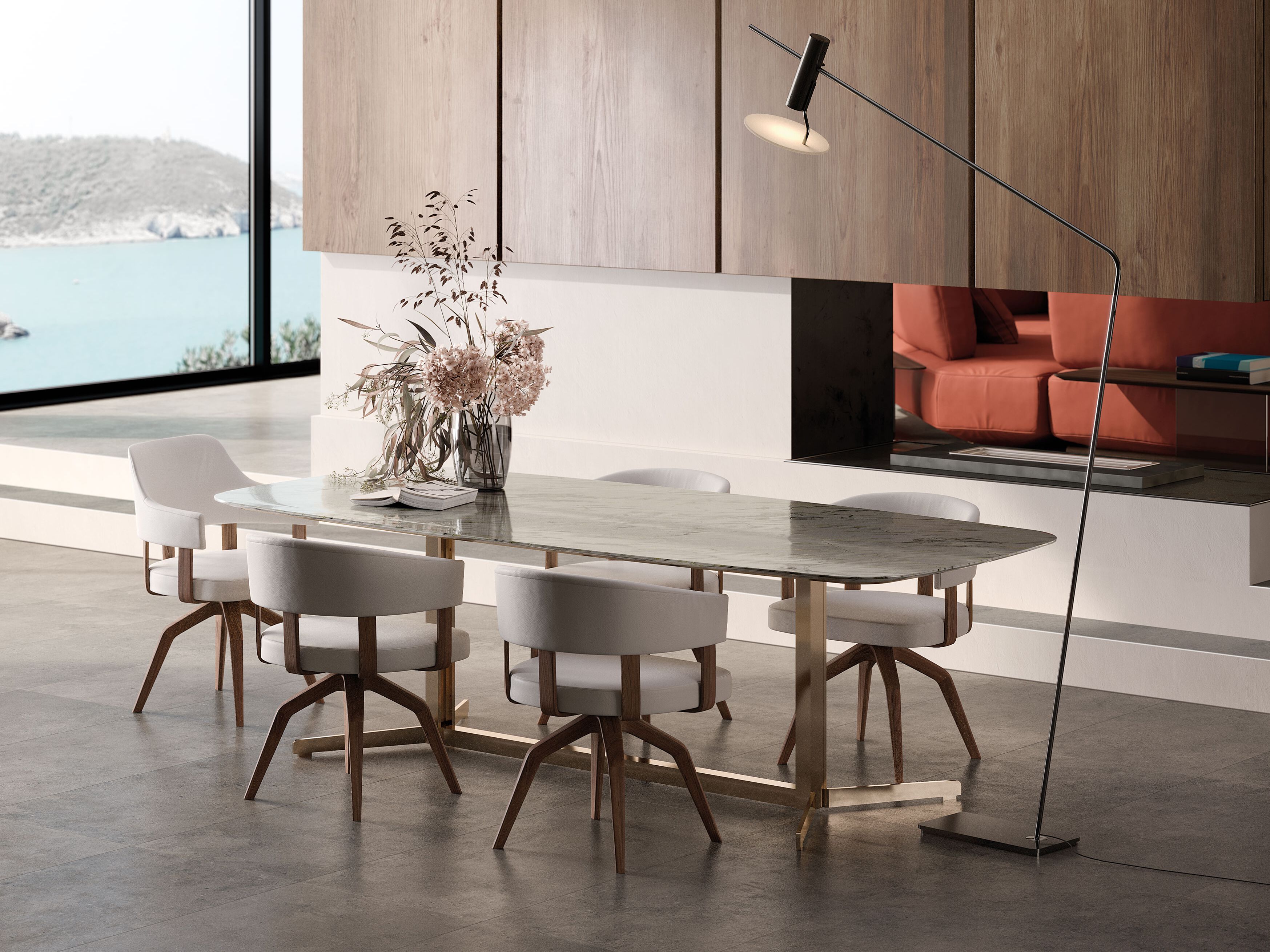 Мраморный стол Calacatta Natuzzi Italia кампус ARCH-00106264 - Вид №5