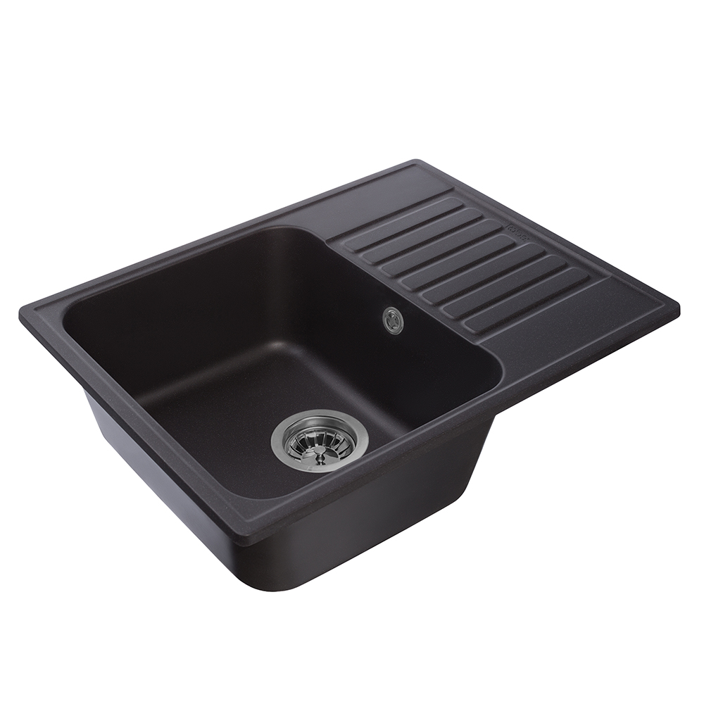 RQ89 антрацит Мойка для кухни RQ89 прямоугольная с крылом, цвет антрацит Raiber  - Вид №2