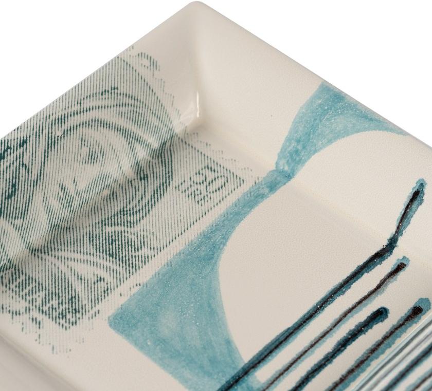 MARIONI Керамический поднос квадратный Postcard 01153m - Вид №2