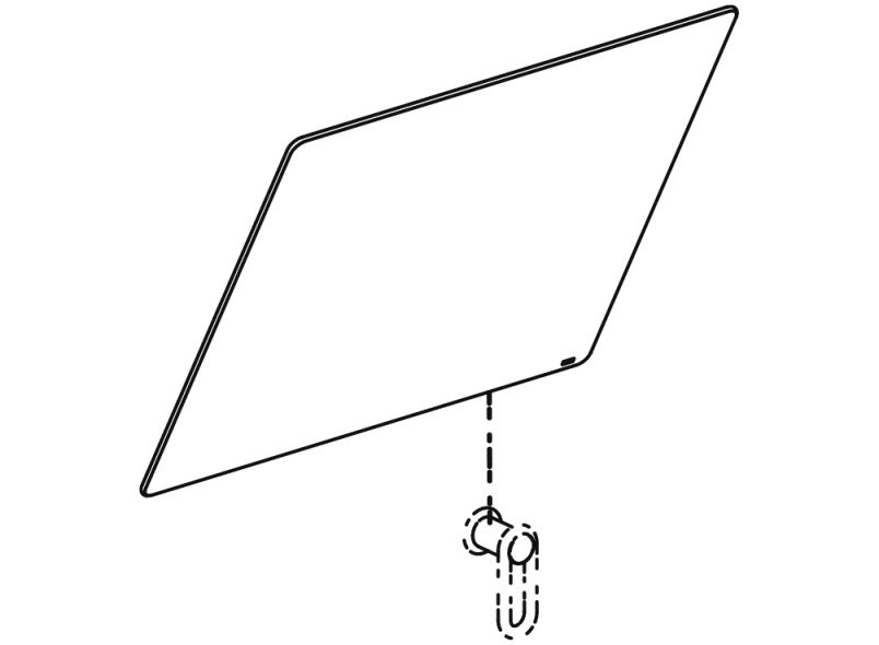 21755 Хрустальное зеркало с подвесом HEWI Ersatzteile  - Вид №2