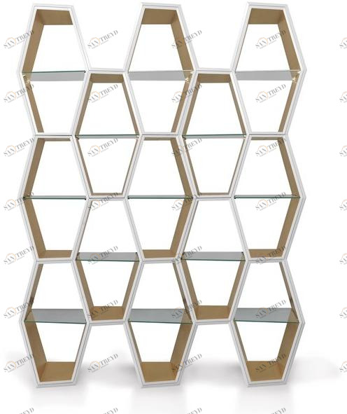 Jetclass Открытый лакированный книжный шкаф Houdi Jhd212c 