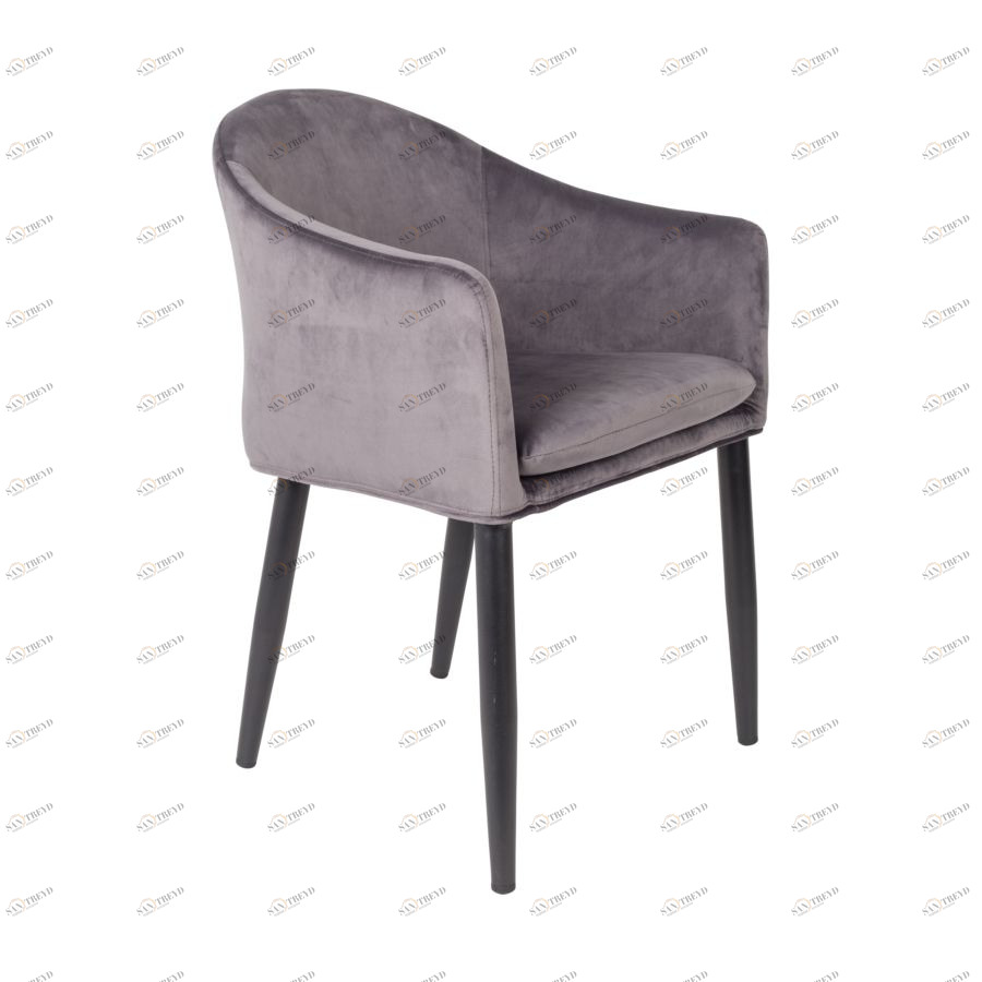 Кресло Catelyn серое White Label Living 1200162