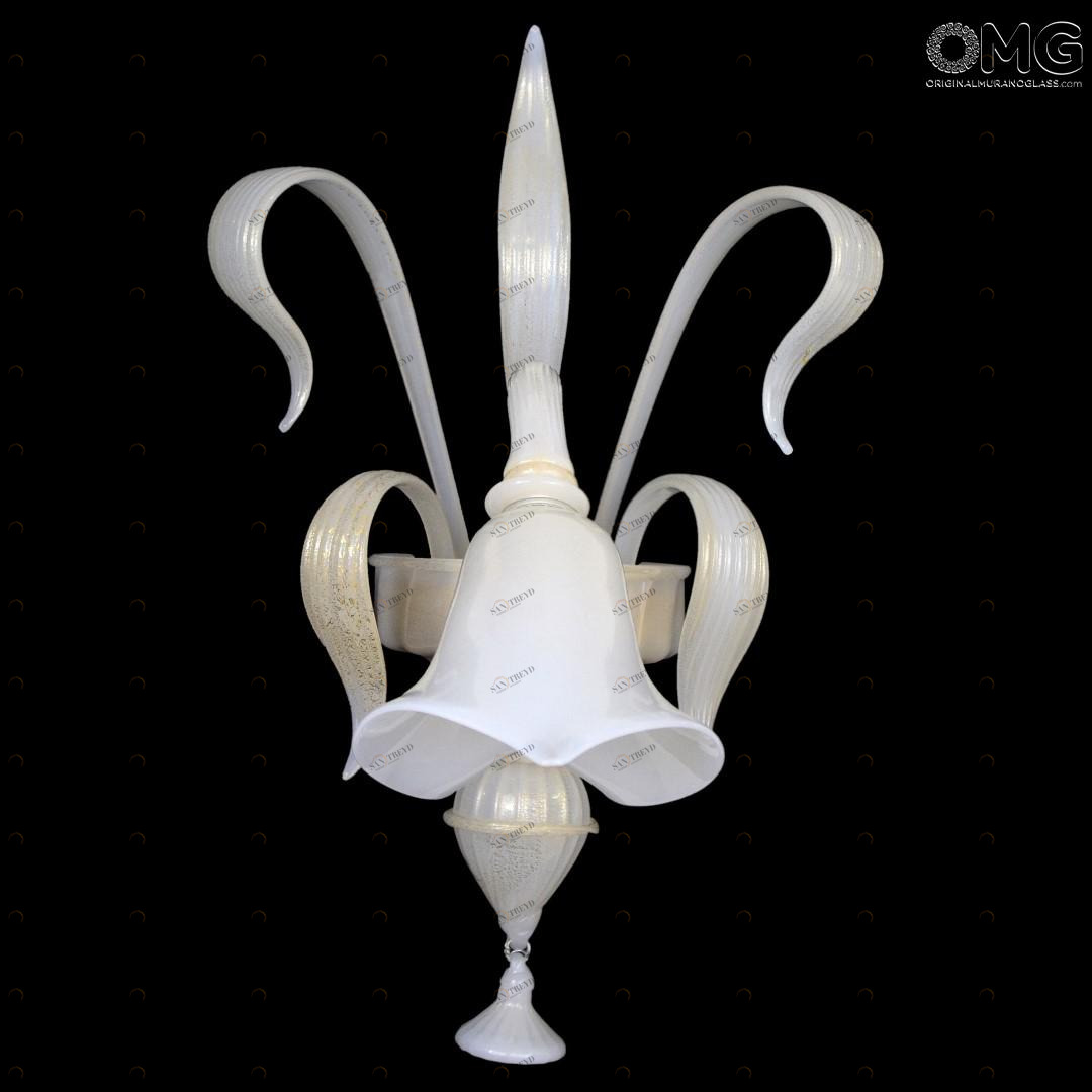 1104 ORIGINALMURANOGLASS Бра Средиземноморье на 1 лампочку - Акватик - муранское стекло OMG 30 см MODERNO