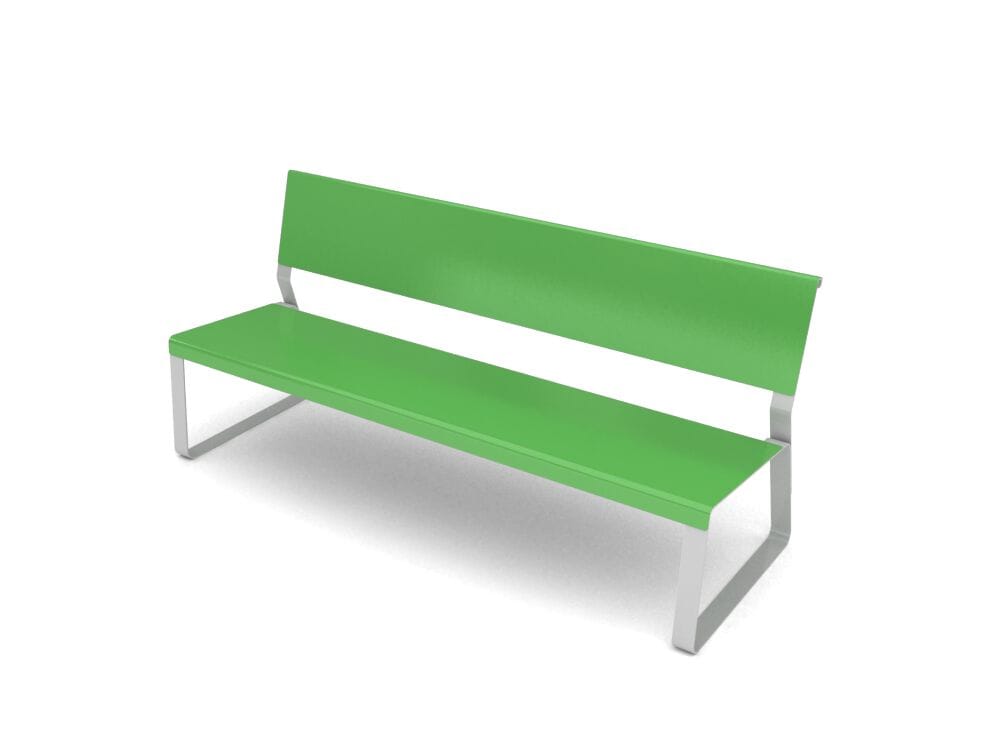 Оцинкованная стальная скамья со спинкой Viscio Urban Design MATKA ARCH-00050896 - Вид №13