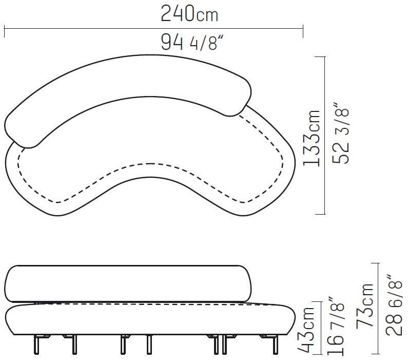 Piet Boon Изогнутый диван из ткани Ella living Pbc 06.30/31/32/.01 - Вид №6