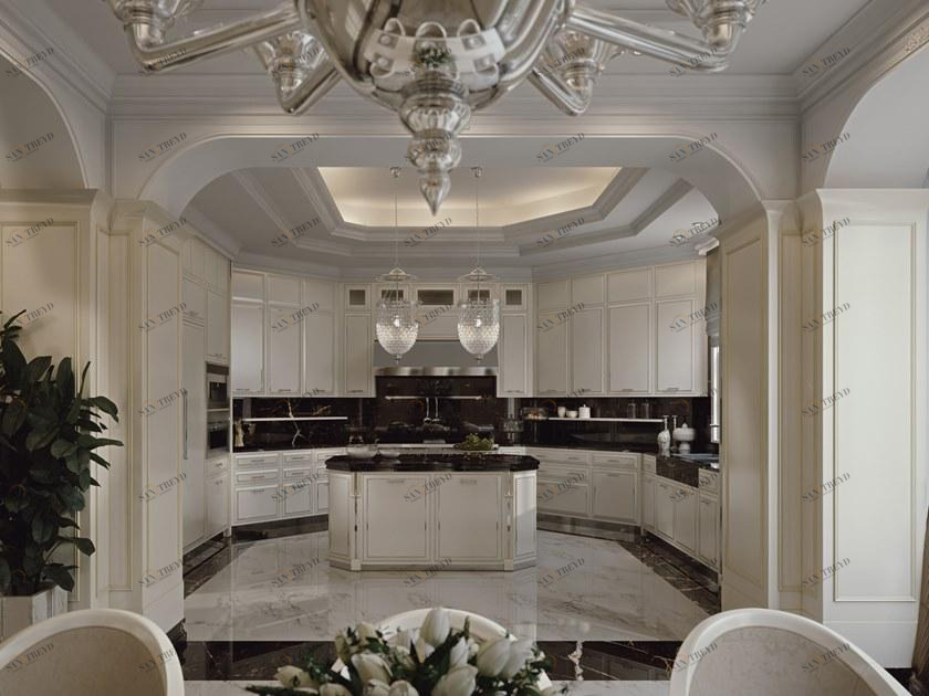 Martini Interiors Кухня из дерева с островом на заказ Essenza sun-id-1418378