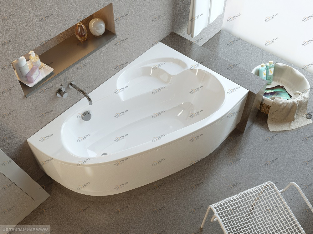 Акриловая ванна ALPEN Terra 150 R AVA0042