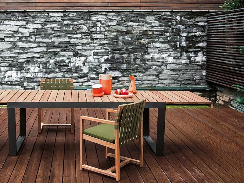 RODA Садовый стул из тика с подлокотниками Network sun-id-1479865 - Вид №2