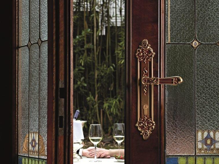 LINEA CALI' Ручка из хромированной латуни на пластине Tiffany sun-id-1370939 - Вид №1