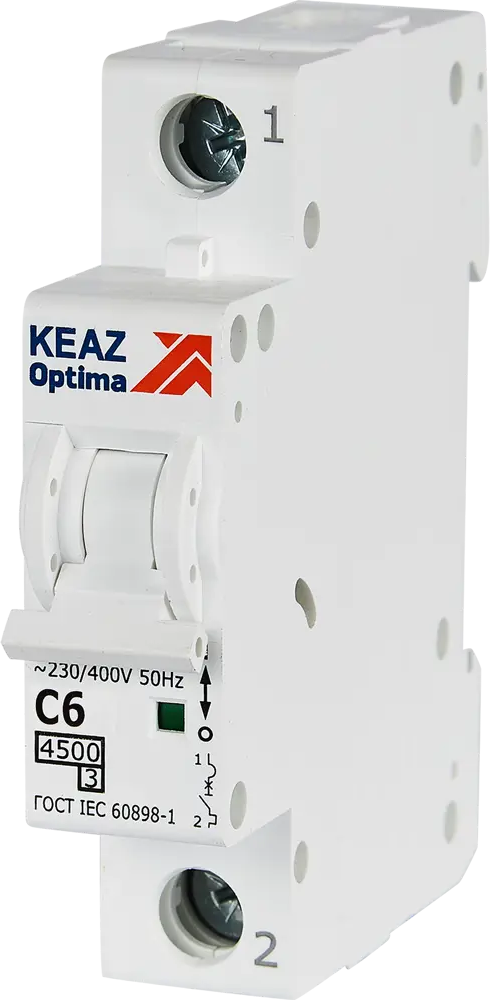 Автоматический выключатель КЭАЗ Opti Din BM63 1P 6А для надежной защиты электросети 89206669