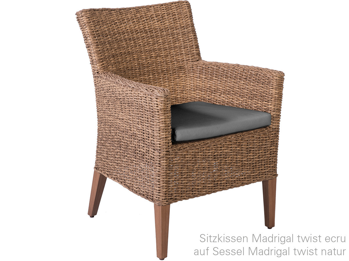 10.00.1076 Подушка кресла Madrigal Outdoor гранит Mbm  - Вид №1