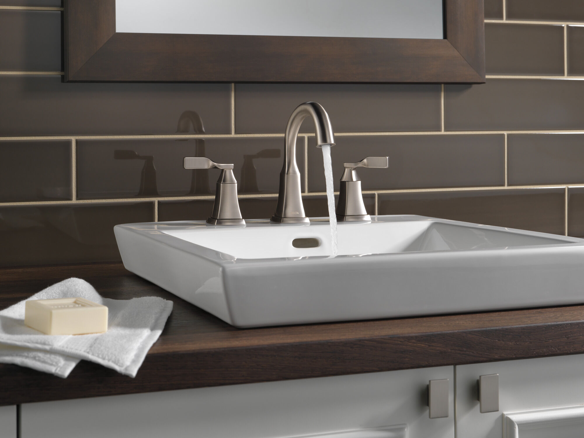 35766LF-SP Смеситель для ванной комнаты с двумя ручками Delta Faucet Delta Матовый никель Spotshield - Вид №2