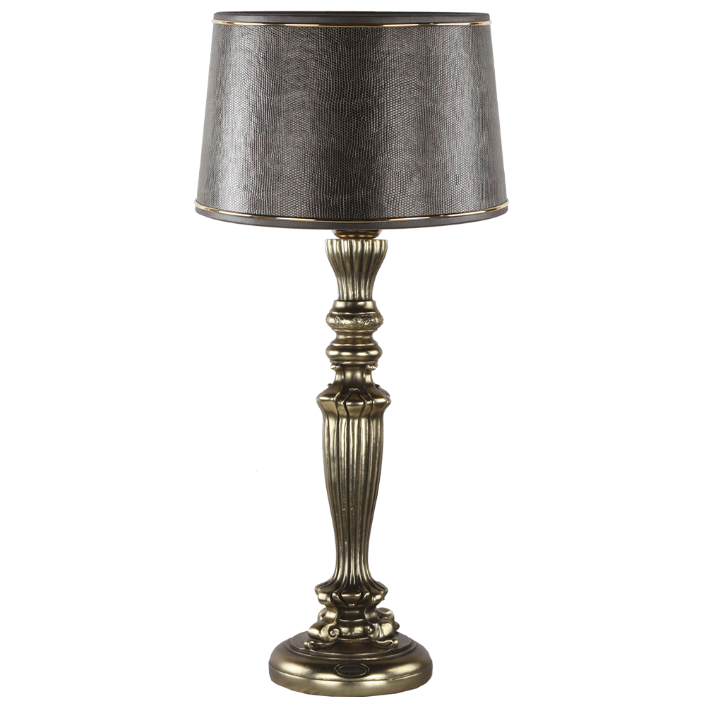 32116,34057 Настольная лампа Богемия Бронза Тюссо Игуана Шоколад BOGACHO 4627138247884, 4627138151105