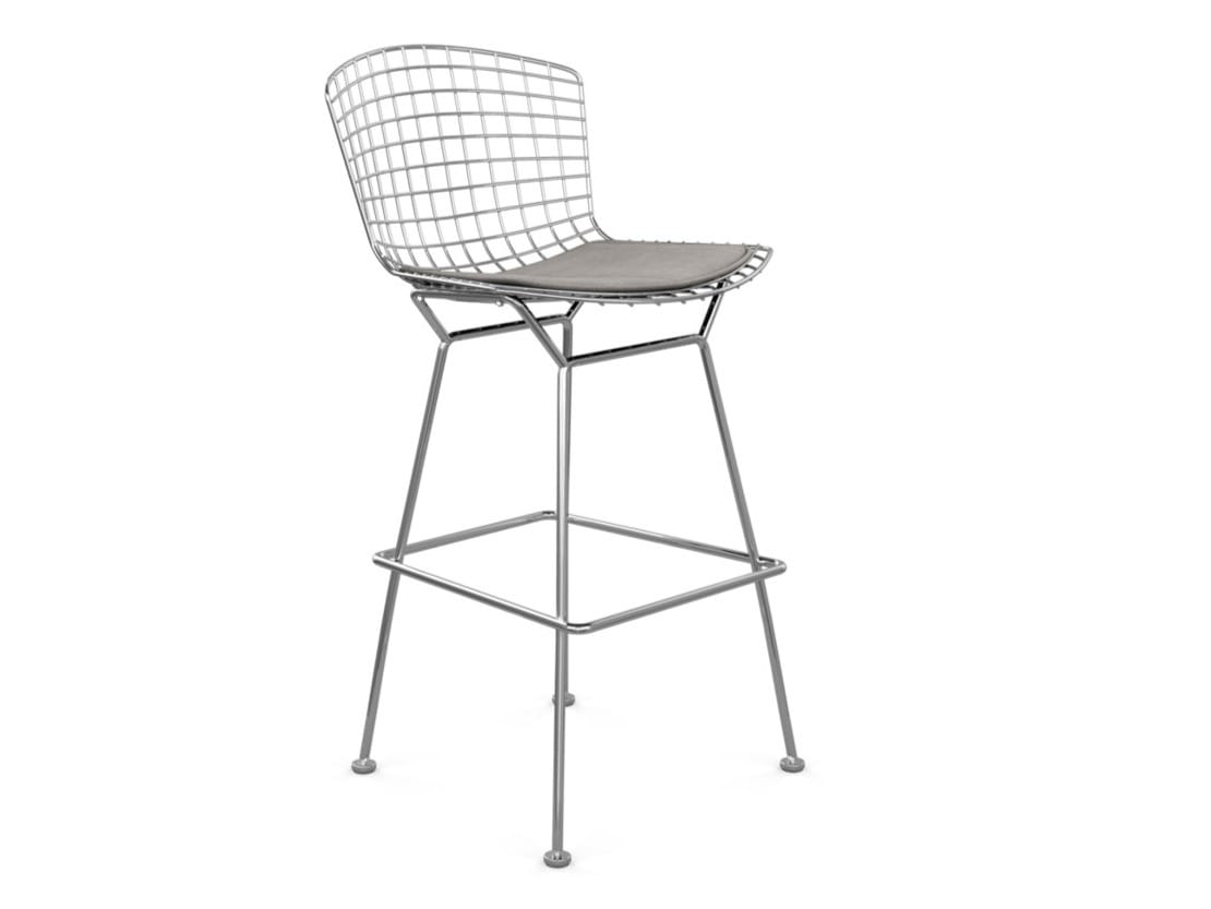 Стальной стул с мягким сиденьем Knoll Bertoia ARCH-00032299