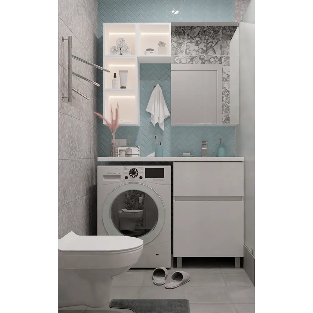 Каркас шкафа подвесного Sensea Смарт 30x30х25 см цвет белый 82407442 STLM-2062829  - Вид №1