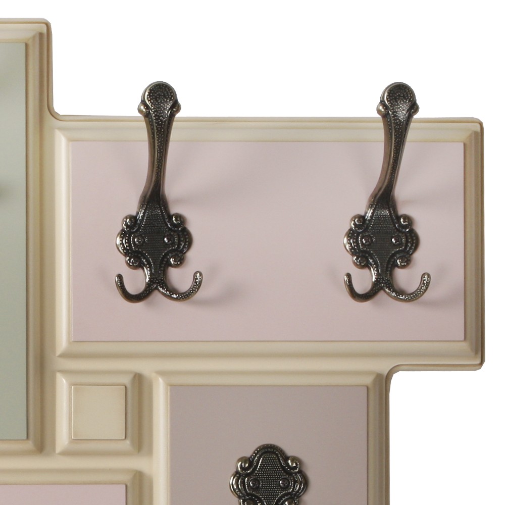 11529 Вешалка настенная Пандора 9 Айвори Акварель BOGACHO 4627139502135 - Вид №4