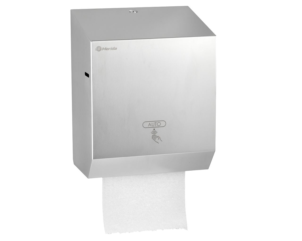 CSM503 Автоматический бесконтактный диспенсер для бумажных полотенец в рулонах STELLA AUTOMATIC MAXI, матовая сталь Merida  - Вид №5