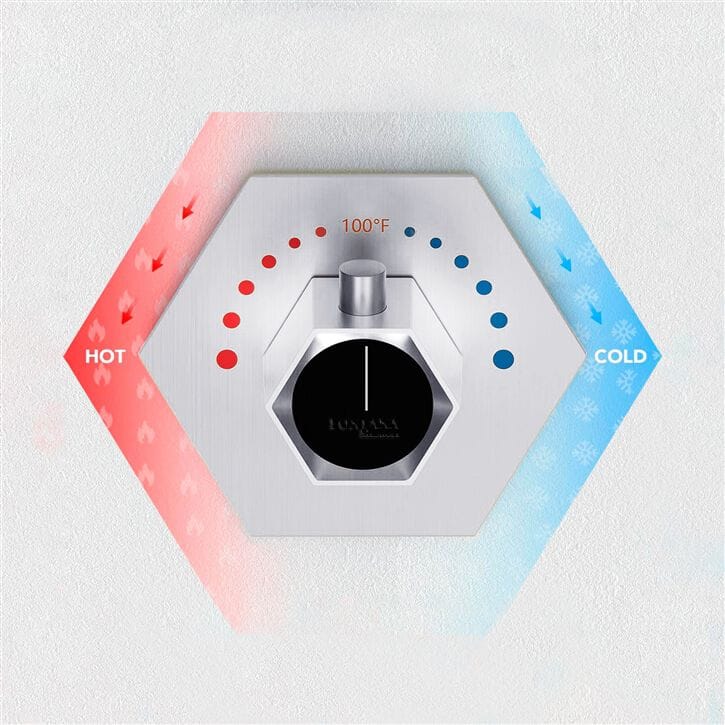 Встраиваемый смеситель для душа с 3 отверстиями и переключателем Fontana Showers CHARLEVILLE-MÉZIÈRES ARCH-00078458 - Вид №2