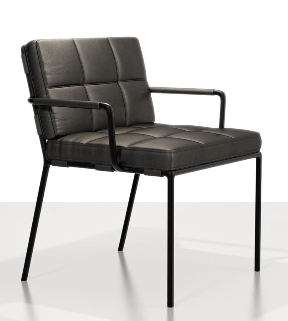 Кожаный мягкий стул с подлокотниками Tacchini MEMORY LANE ARCH-00077076