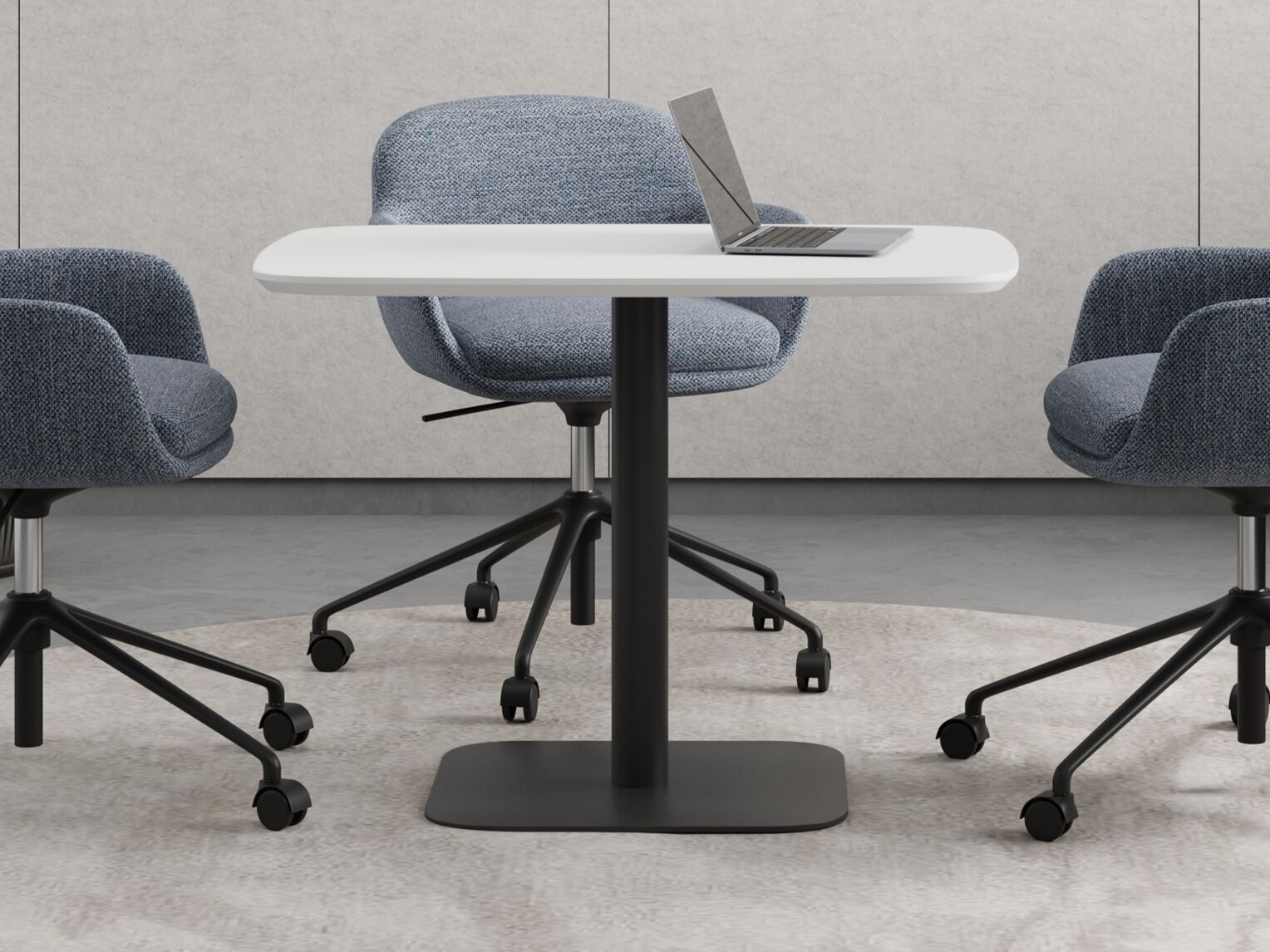 Деревянный стол с центральным основанием WORKSPACE ROME ARCH-00098944