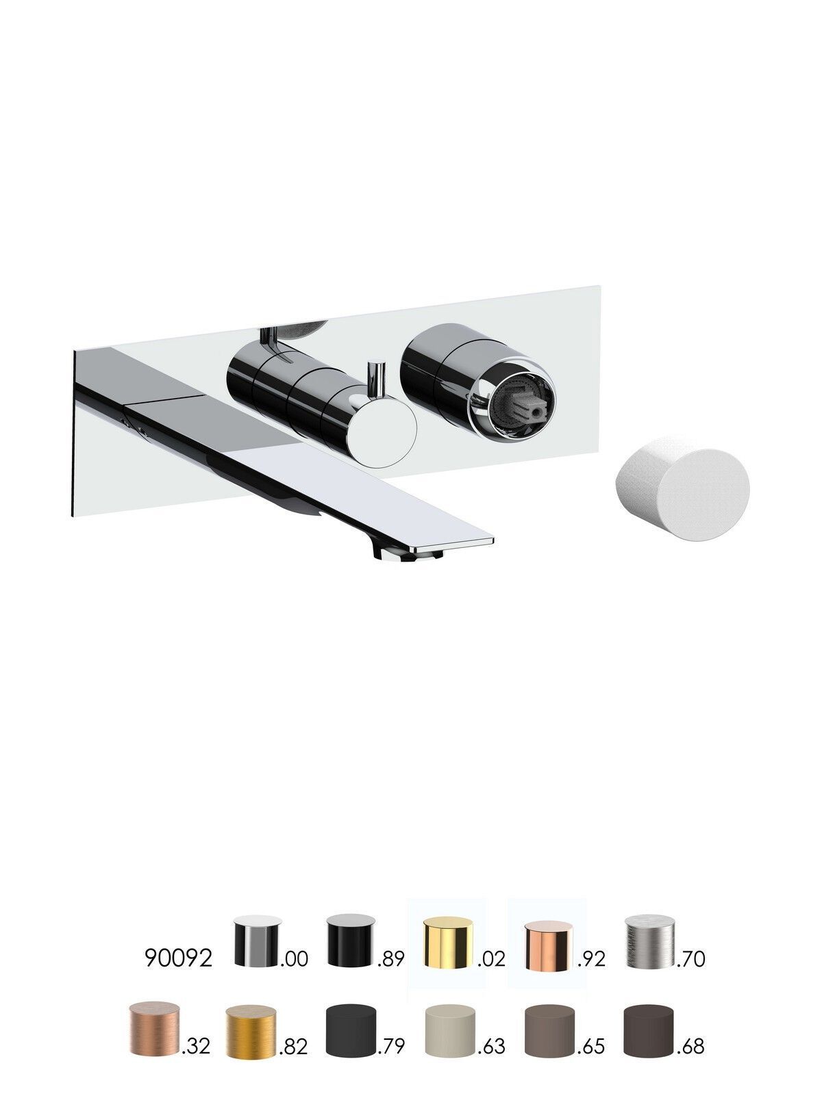 Встраиваемый однорычажный смеситель для ванны с ручным душем Rubinetterie Frattini отдельная эстетика ARCH-00118361 - Вид №10