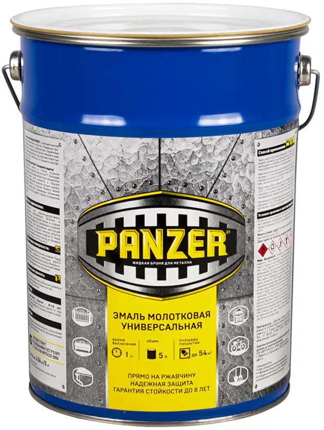 90221530 Эмаль универсальная Panzer молотковая бронзовая 5 л STLM-0137443