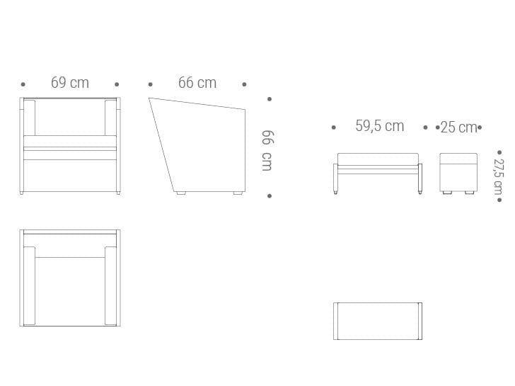 Кресло с подставкой для ног Bottega Ghianda замечательная коллекция 2024 ARCH-00030746 - Вид №6