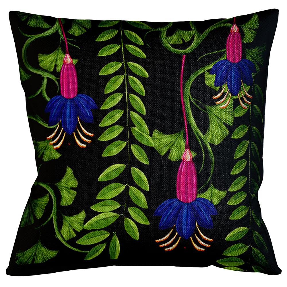 2719227 Подушка «Тропический лес / Нуар», версия 10 Object Desire 