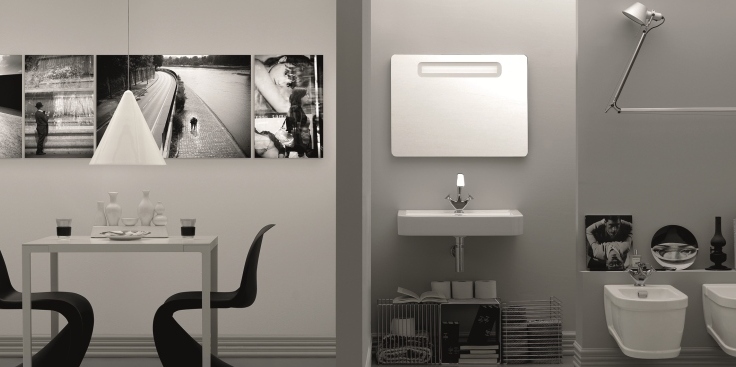 OPLA70 Накладная раковина на столешницу  овальная Ceramica Cielo  - Вид №1