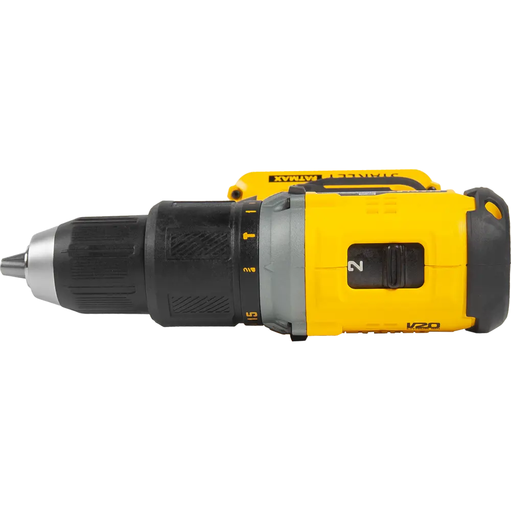 Дрель-шуруповерт аккумуляторная бесщеточная ударная Stanley Fatmax SBD715D2K, 18 В Li-ion 2х2 Ач STLM-2198165 - Вид №2