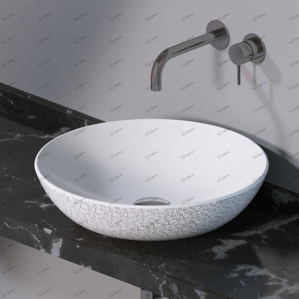 L241400P Накладная раковина на столешницу  круглая A. e T. Italia THIN AeT ITALIA