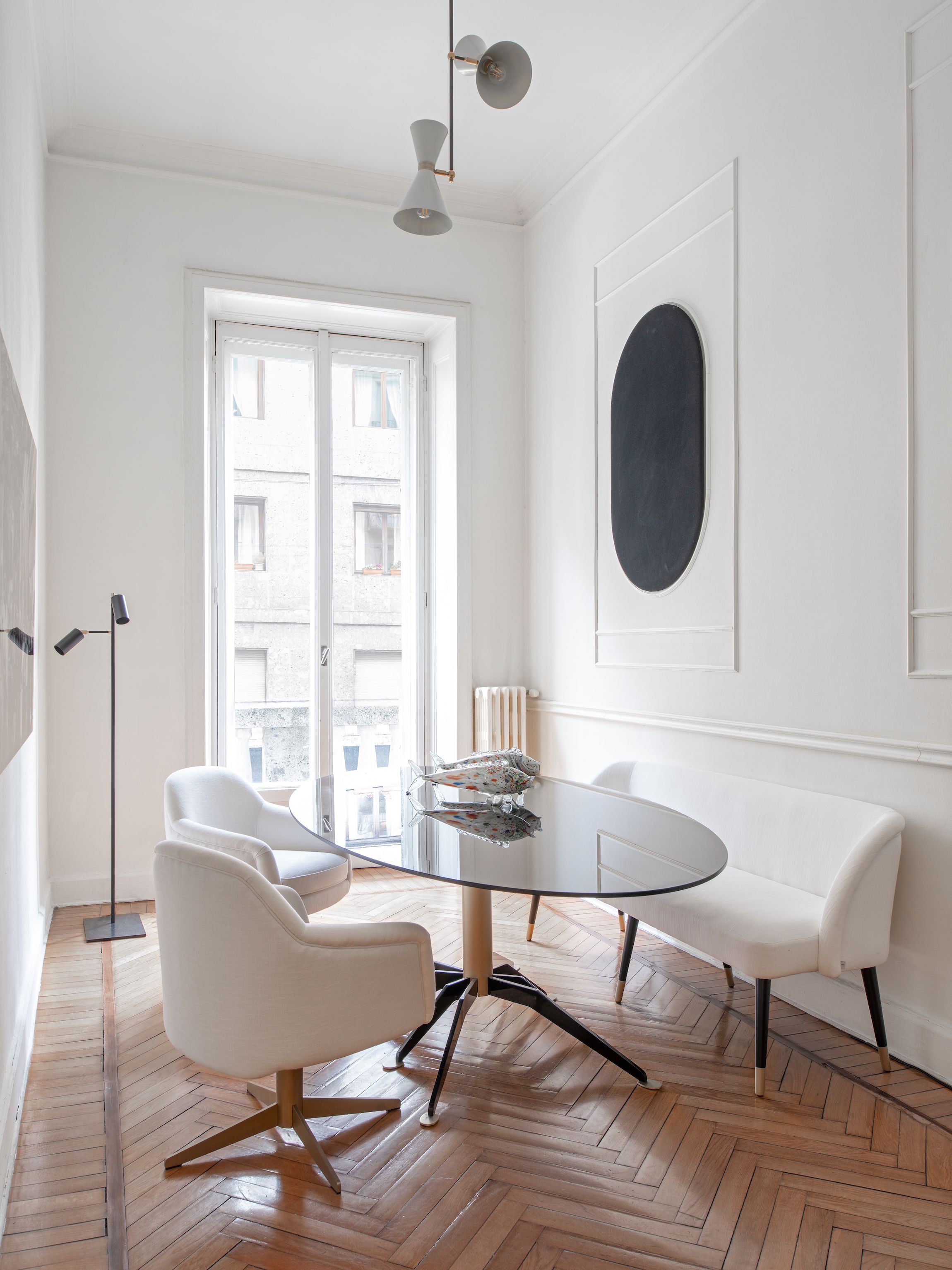 Ткань спиц поворотный стул с подлокотниками DOM EDIZIONI NINETTE ARCH-00116903 - Вид №5