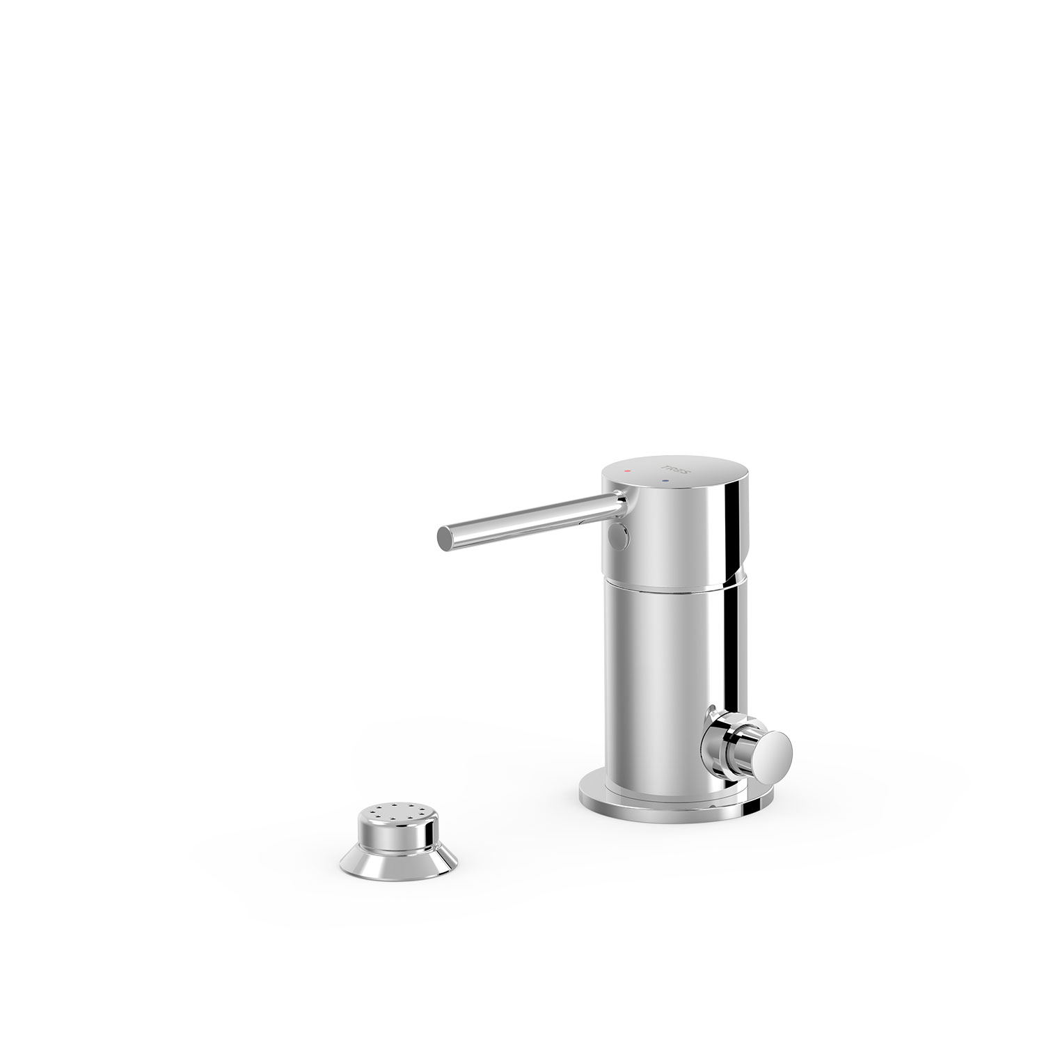 РАБОЧИЙ смеситель для биде с одной ручкой и переходом в маленький душ-26113010 TRES 