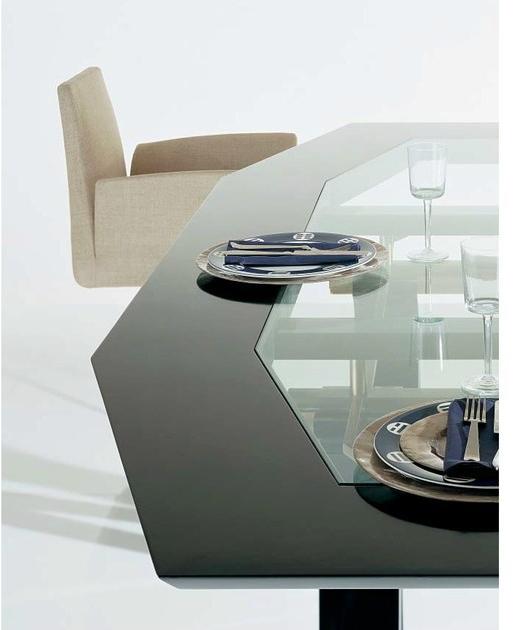 OAK Овальный стол из дерева и стекла Percorsi sun-id-1475767 - Вид №1